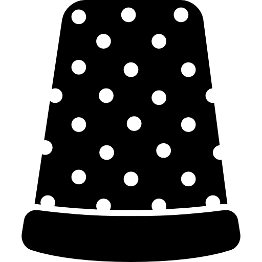 Sewing thimble black variant sewing thimble sewing tool tools and utensils icon