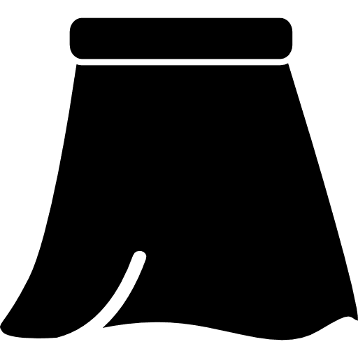 Skirt with slit and belt skirts skirt belt icon