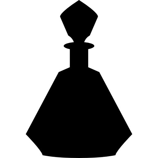 Perfume bottle with geometric edges perfume bottle bottle perfume icon