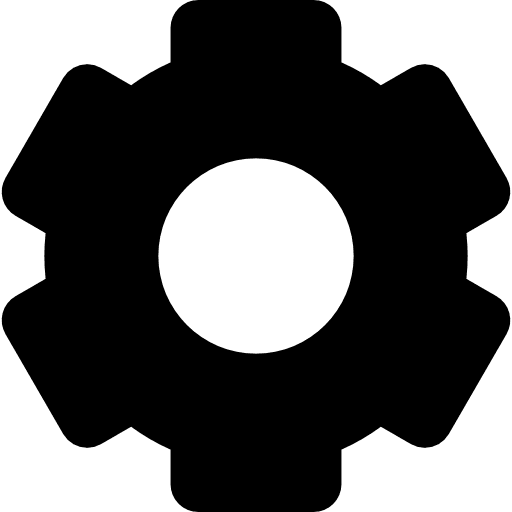 Settings gear repair options cogwheel icon