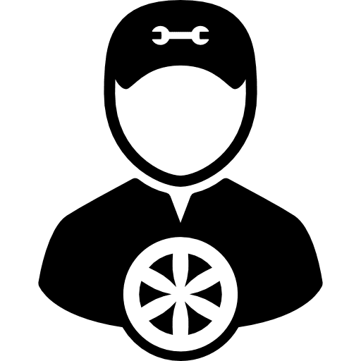 Tyre expert repair wrench user icon