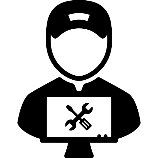 Pc mechanic people wrench screwdriver icon Pc mechanic people wrench screwdriver icon