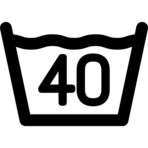40 degree laundry wash instructions symbol icon