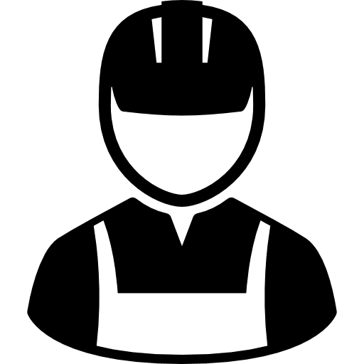 Construction worker profile user avatar icon Construction worker profile user avatar icon