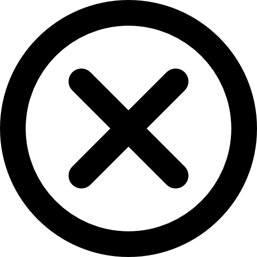 Do not dry clean equis multiply letter x icon