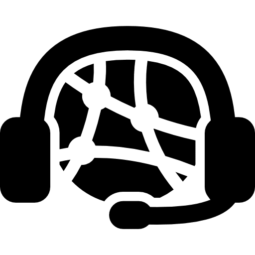 Global support telemarketer help customer service icon Global support telemarketer help customer service icon