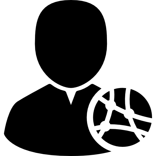 Network administrator user networking people icon Network administrator user networking people icon