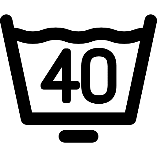 40 degree laundry cleaning washing machine clean icon