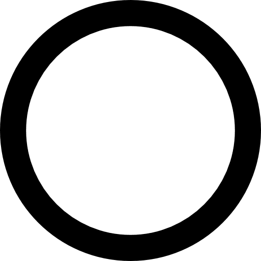 Empty circle shapes round circumference icon Empty circle shapes round circumference icon