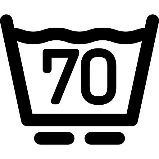 70 degrees  hot washing temperature icon 70 degrees  hot washing temperature icon