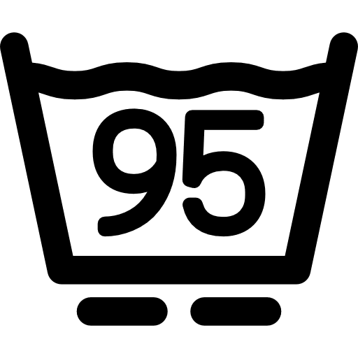 95 degrees washing wash temperature icon 95 degrees washing wash temperature icon