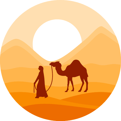 Desert scenery landscape desert icon