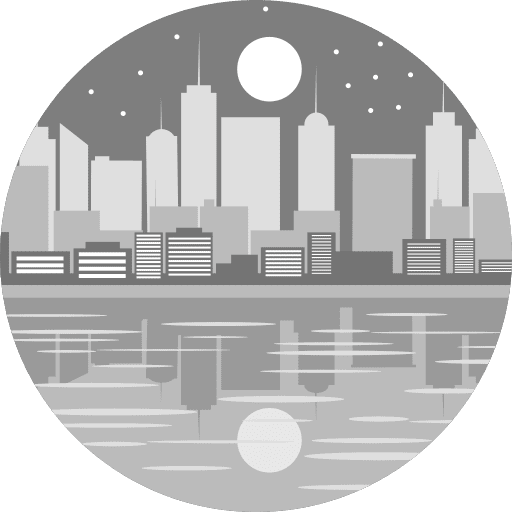 Cityscape urban night cityscape icon