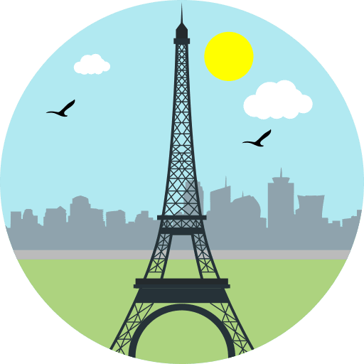 Eiffel tower monument france cityscape icon