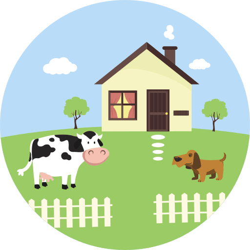 Farm farm scenery landscape icon