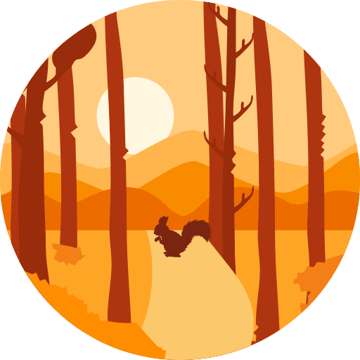 Autumn scenery autumn landscape icon