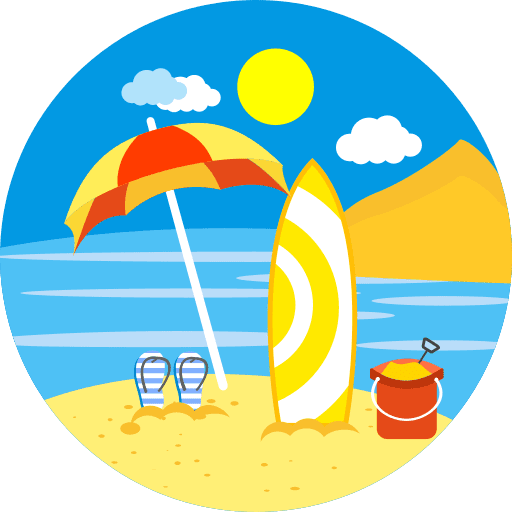 Beach beach nature landscape icon