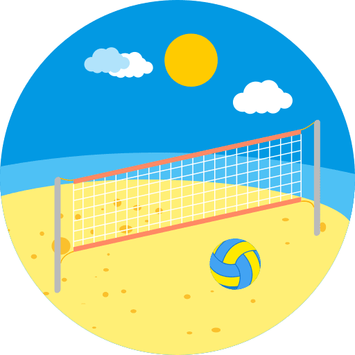 Beach landscape scenery nature icon