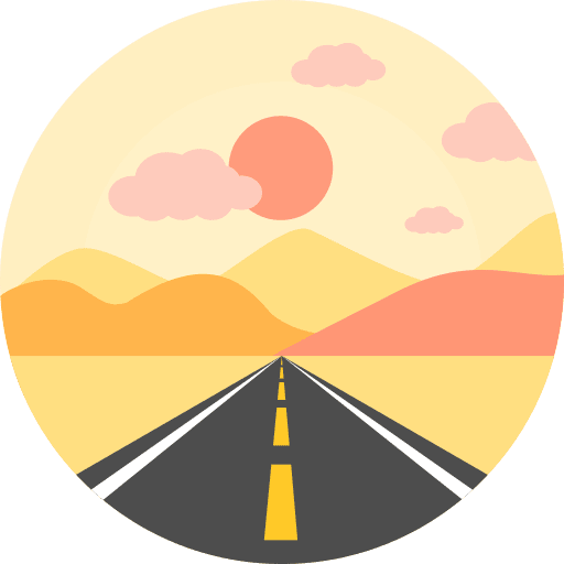 Desert nature desert landscape icon