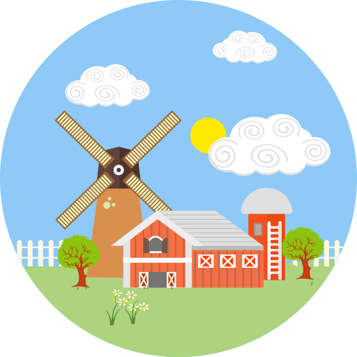 Farm farm house farming and gardening farm icon