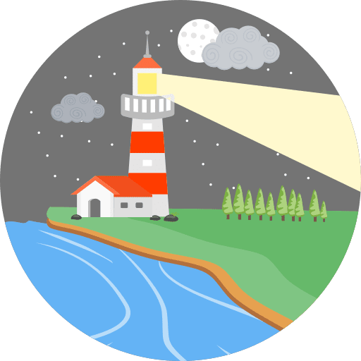 Shore landscape nature shore icon
