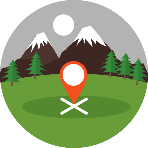 Camping camping location placeholder icon