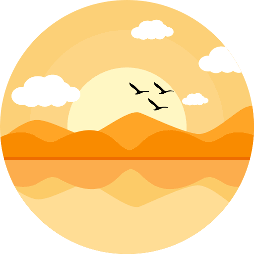 Lake scenery nature lagoon icon