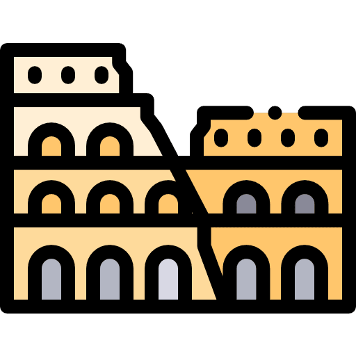 Coliseum cultures italy landmark icon