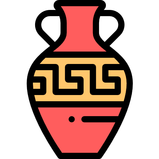 Pot antique pottery decoration icon