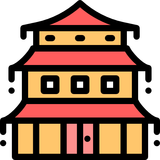 Chinese architectonic cultures landmark icon