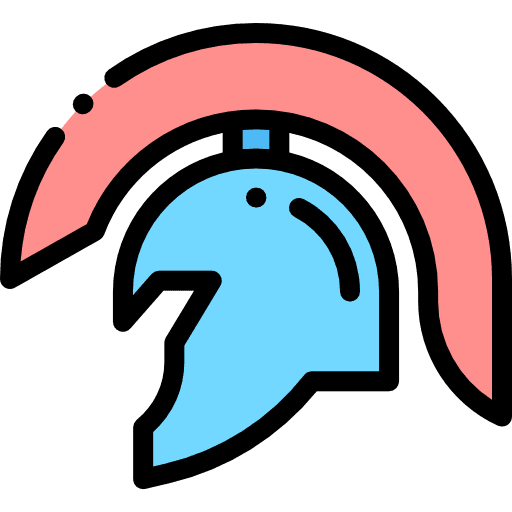 Romans protection helmet roman icon