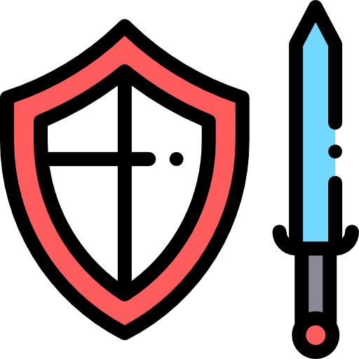 Shield miscellaneous war weapons icon