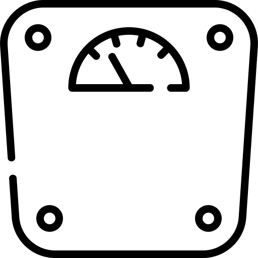 Scale weight weighing body scale icon