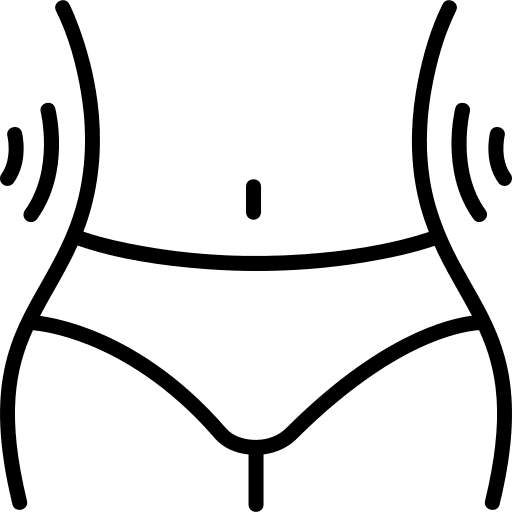 Waist weight loss waist thin icon