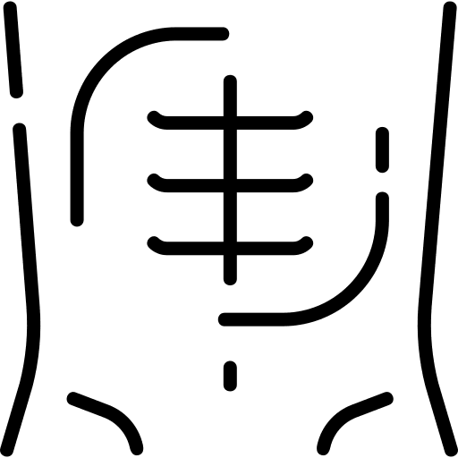 Abs wellness fitness abdomen icon