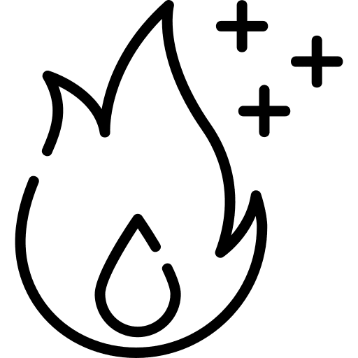 Burn fitness flame nature icon