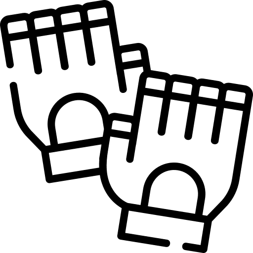 Gym gloves protection sports and competition boxer icon