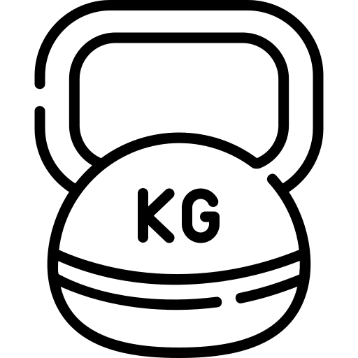 Kettlebell gym sport weightlifting icon