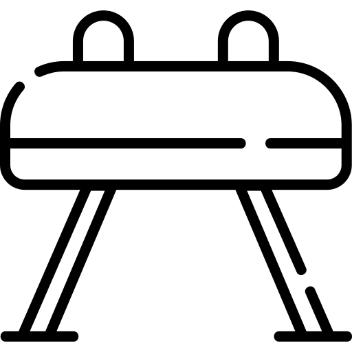 Pommel horse gymnast sports and competition pommel horse icon