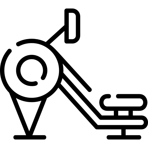 Rowing machine exercise rowing icon