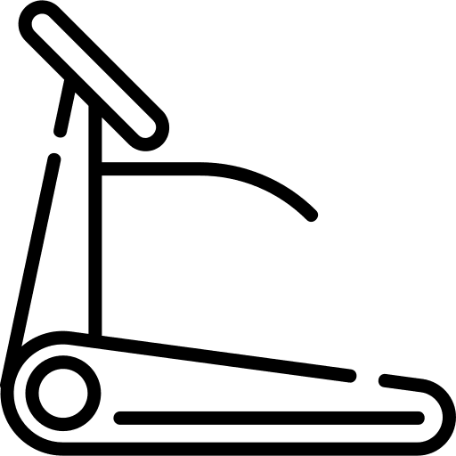 Treadmill wellness sports and competition fitness icon