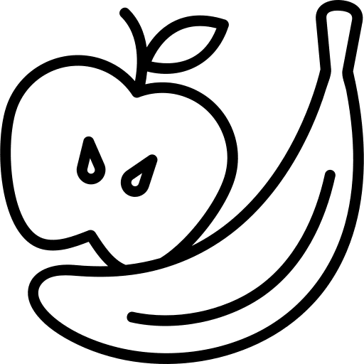 Fruit diet organic healthy food icon