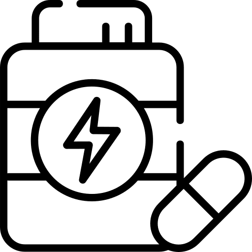 Protein healthcare and medical bottle healthcare icon