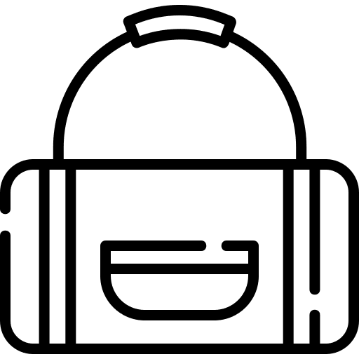 Sport bag sports and competition gym bag icon