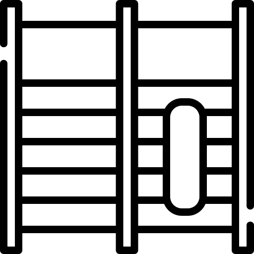 Swedish wall exercise gym equipment icon