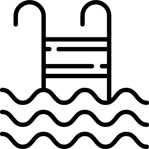 Swimming pool sport hobbies and free time summertime icon