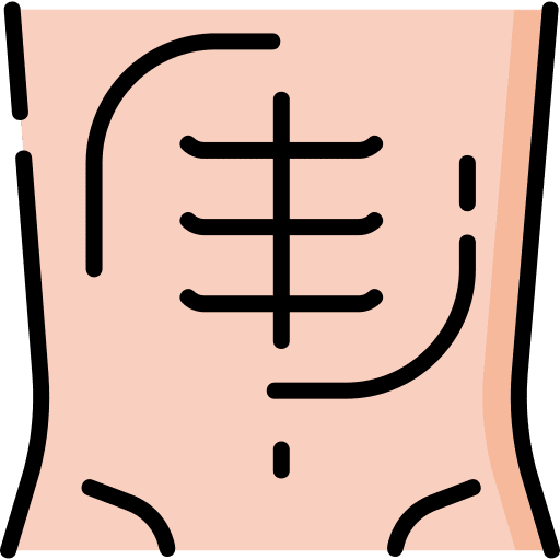 Abs body sports and competition healthcare and medical icon