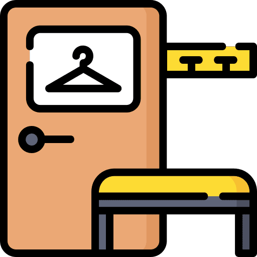 Changing room closet wardrobe safe icon