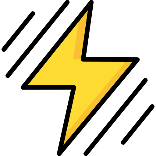 Power ray lightning electrical icon
