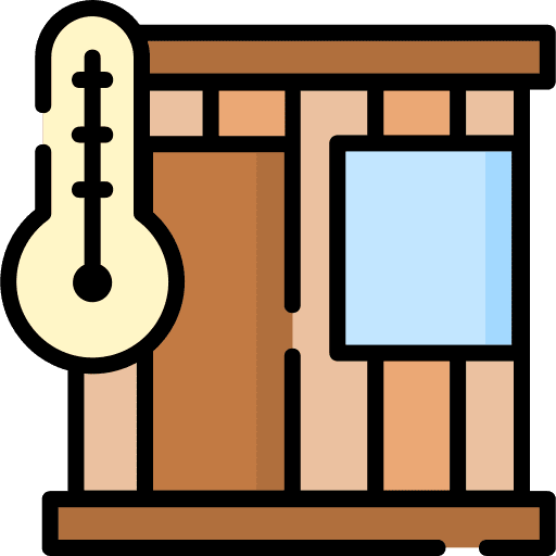 Sauna heat spa chill icon